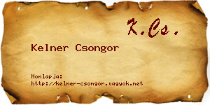 Kelner Csongor névjegykártya